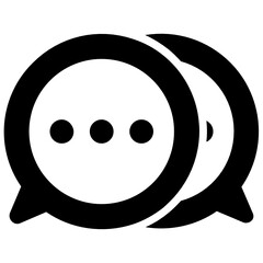 
A trendy editable icon of chat, online conversation
