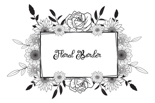 Template rustic wedding invitations. Save the date. Menu. Thank you. Your table. RSVP. Calligraphy and hand-drawn flowers.