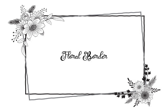 Template rustic wedding invitations. Save the date. Menu. Thank you. Your table. RSVP. Calligraphy and hand-drawn flowers.