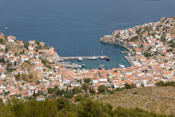 Hydra / Greece - general view from the hill