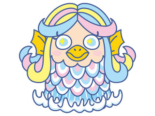 日本の妖怪　あまびえ　疫病退散