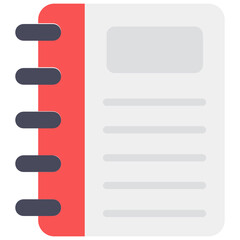 Obraz premium Diary vector, information book in editable style 