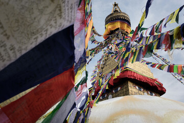 Budhanath Stupa in Kathmandu, Nepal.