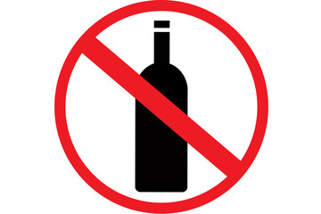 alcohol prohibition sign