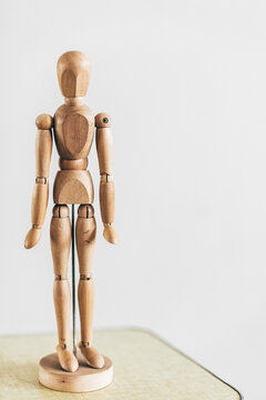 Small articulated wooden man