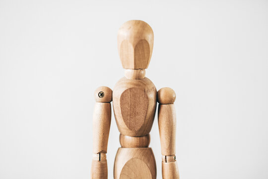 Small articulated wooden man