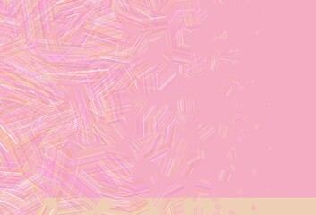 Obraz premium Light Pink, Yellow vector backdrop with dots.