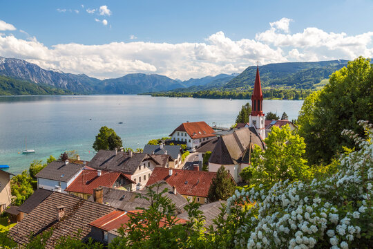 Salzkammergut, Lake Attersee, Upper Austria, Austria
