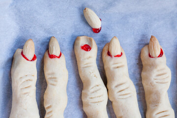Halloween Witches' Finger Cookies