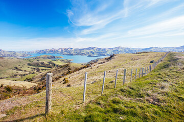 Fototapeta na wymiar Banks Peninsula in New Zealand