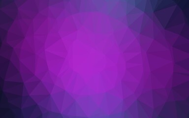 Dark Pink, Blue vector polygonal template. Triangular geometric sample with gradient.  The best triangular design for your business.