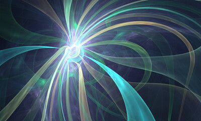 Beautiful bright colorful surface. Background for art projects, business, banner, template, card. 3D illustration, computer-generated fractal