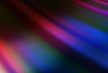 Dark Blue, Red vector blurred shine abstract template.