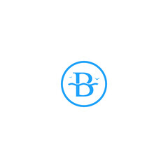 Obraz premium B logo vector icon illustration