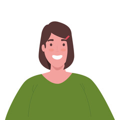 Plus size woman cartoon design, Young model overweight fashion attractive adult style fashionable weight and curvy theme Vector illustration