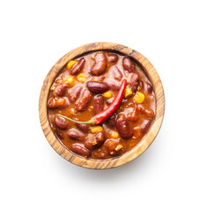 Chili con carne. Mexican food with beans.