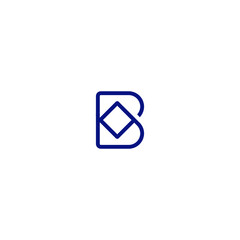 B logo vector icon illustration