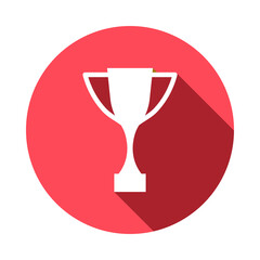 Throphy Icon. Champion Vector. Winner Illustration Sign. Best Achievement Symbol.