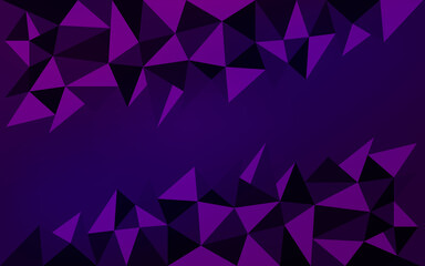 Fototapeta premium Abstract background with a smooth gradient from violet to blue with triangles .