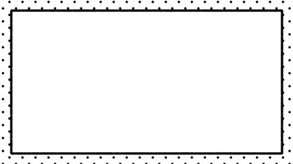 シンプルな水玉背景フレーム