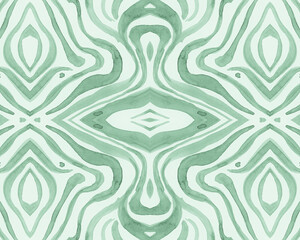 Green Seamless Animal Pattern. Abstract Africa 