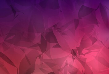 Dark Purple, Pink vector template with chaotic poly shapes.