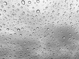 water drops on glass window