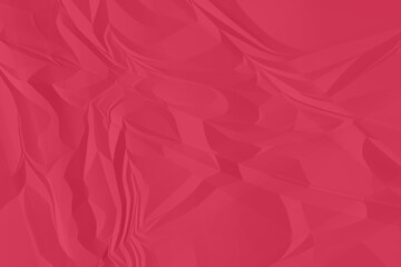 crumpled red paper background close up