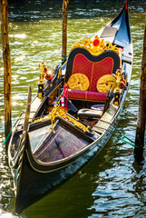 Obraz premium typical old gondola in venice
