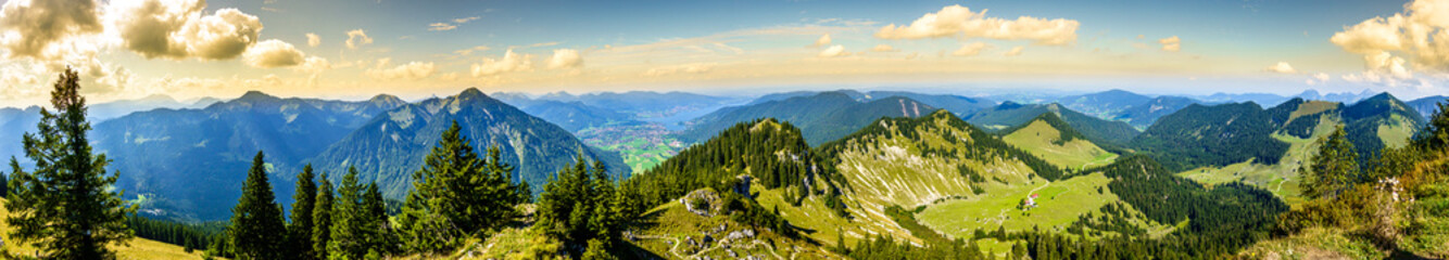 view at the Bodenschneid mountain - Bavaria - Spitzingsee