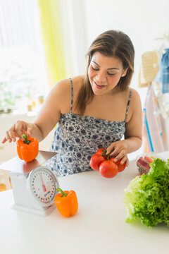 Woman preparing meal