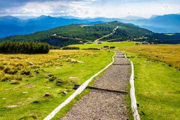 Fototapeta premium view at the rittner horn in italy - near bozen