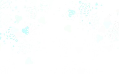 Light Blue, Yellow vector texture with abstract forms.