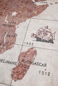 Close up of map
