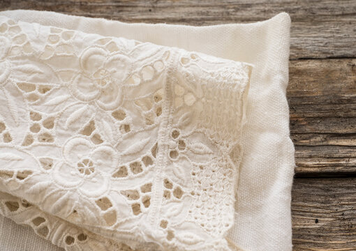 Studio Shot Of Lace Cloth