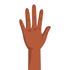 Fototapeta premium high five black hand design, people multiethnic race and multicultural theme Vector illustration