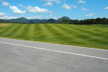 Fototapeta premium Unnamed road somewhere in Thailand during the afternoon