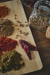 Spices on the table 