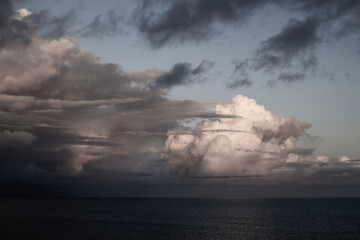 Naklejka na ściany i meble clouds over the ocean