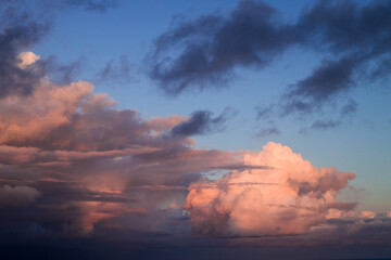 sunset in the clouds