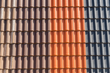 tiles roof for background
