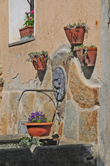 Fototapeta na wymiar Donato, borgo della Serra Morenica di Ivrea e Biella