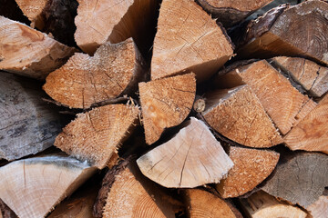 
firewood to burn in the fireplace