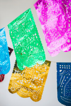 Studio Shot of colorful paper decoration