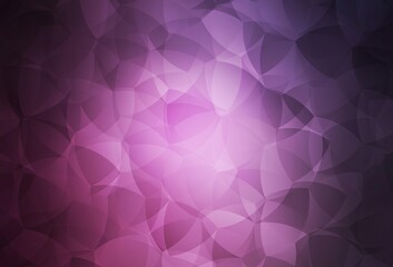 Dark Pink vector polygon abstract background.