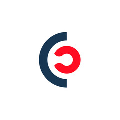 C logo Vector icon illustrations