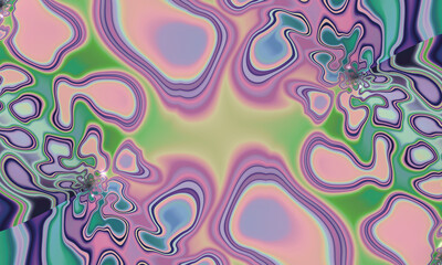 Beautiful abstract background for art projects, cards, business, posters. 3D illustration, computer-generated fractal