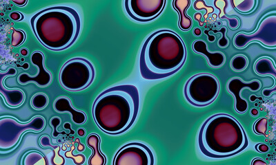 Beautiful abstract background for art projects, cards, business, posters. 3D illustration, computer-generated fractal