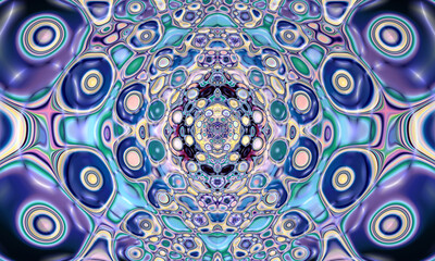 Beautiful abstract background for art projects, cards, business, posters. 3D illustration, computer-generated fractal