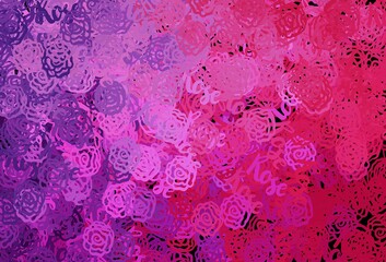 Light Purple, Pink vector background with abstract shapes.